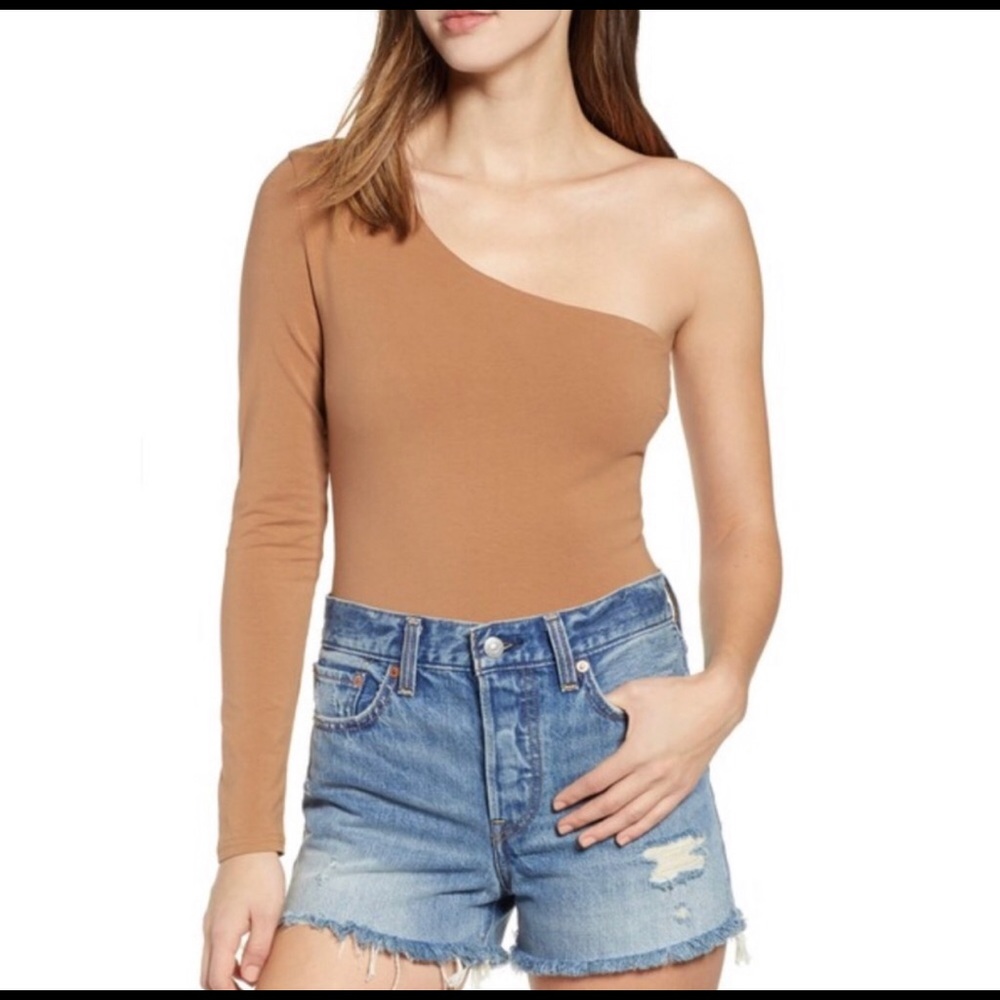 Tiger Mist One Shoulder Hatty Bodysuit